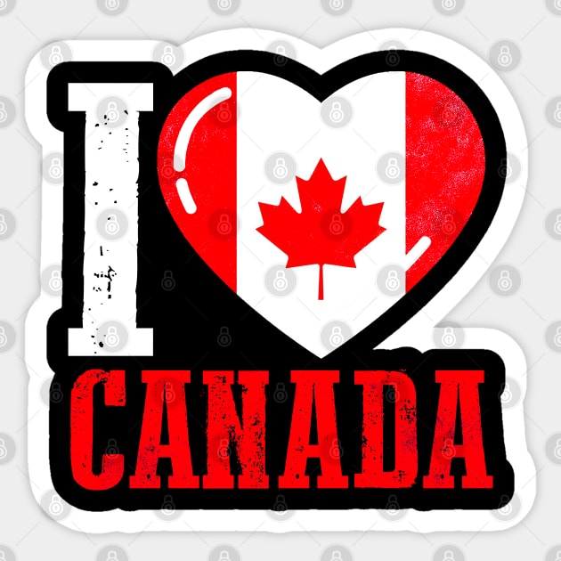 I love Canada Sticker by Mila46